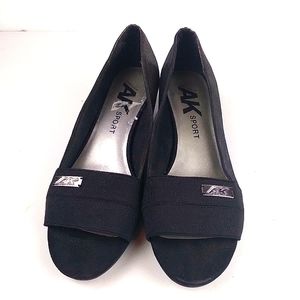 Anne Klein wedge heel peep toe shoe size llM